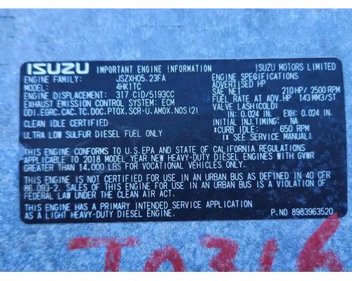 isuzu-4hk1-tc-engine-assembly #1375764