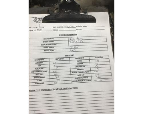 JOHN DEERE 4024TF270 Engine Assembly