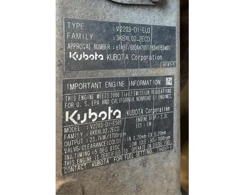  Kubota V2203 Engine Assembly #