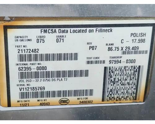  Mack CXU613 Fuel Tank #