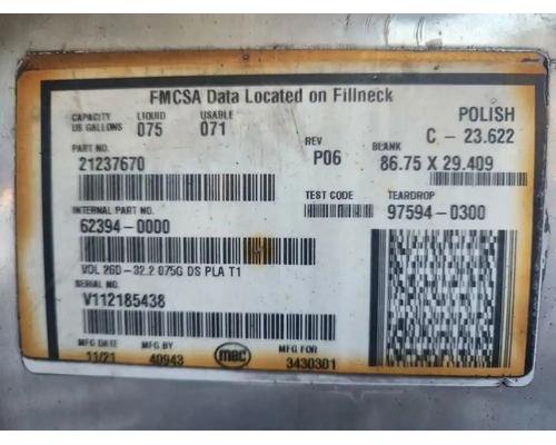 Mack CXU613 Fuel Tank # Mack CXU613 Fuel Tank #