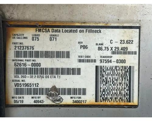 Mack CXU613 Fuel Tank # Mack CXU613 Fuel Tank #
