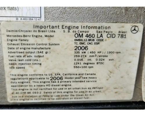  Mercedes MBE4000 Engine Assembly #