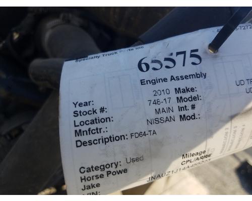 NISSAN UD1400 Engine Assembly