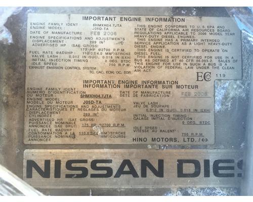 Nissan J05D-TA Engine Assembly