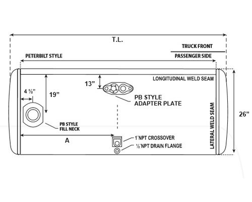 PETERBILT VARIOUS MODELS Fuel Tank For Sale by Rydemore Heavy Duty Truck Parts