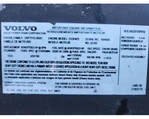  Volvo D13 Engine Assembly #
