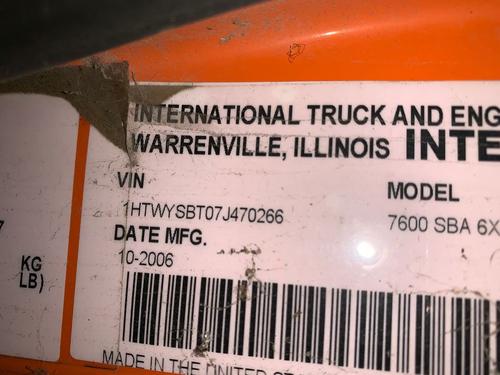 INTERNATIONAL 7600