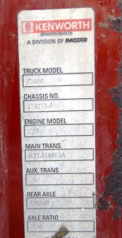 KENWORTH T2000