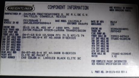 FREIGHTLINER CASCADIA 125 EVOLUTION