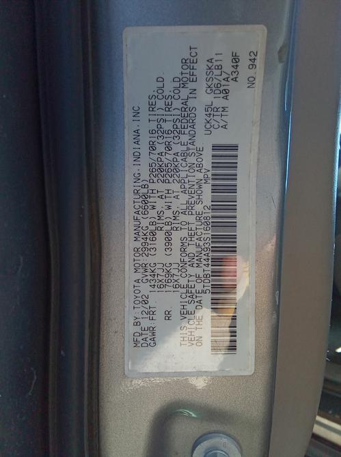 TOYOTA SEQUOIA