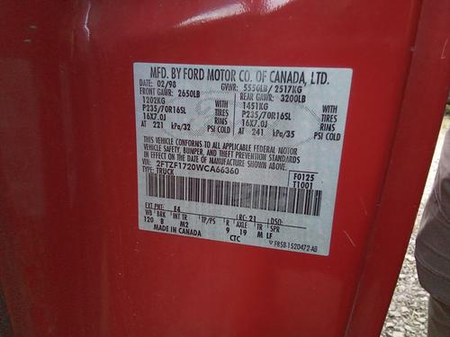 FORD FORD F150 PICKUP