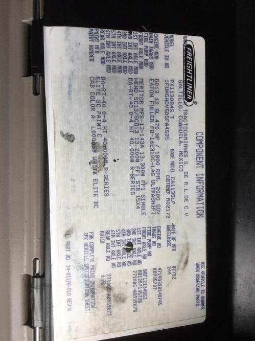 FREIGHTLINER CASCADIA 113