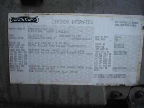 FREIGHTLINER COLUMBIA 120