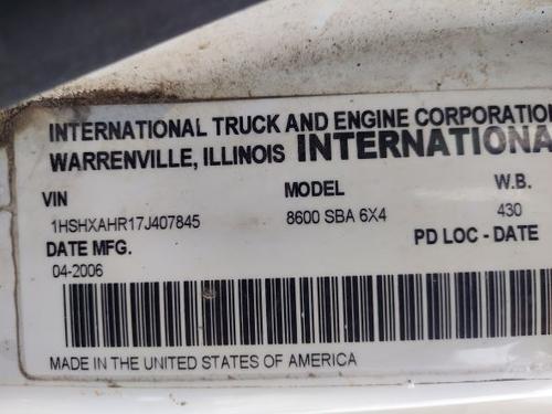 INTERNATIONAL 8600