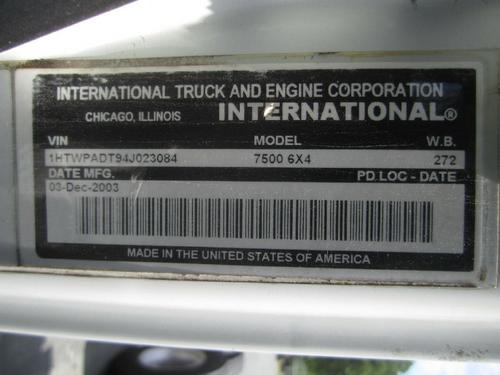 INTERNATIONAL 7500