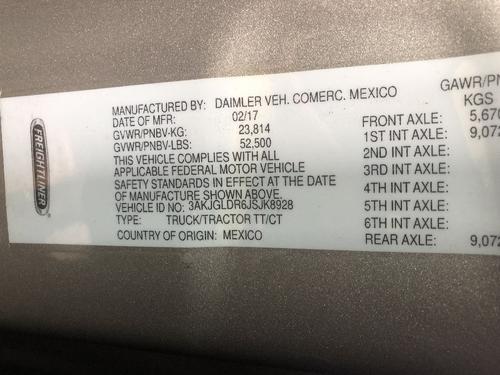 FREIGHTLINER CASCADIA 125BBC