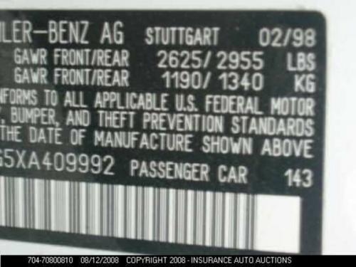 MERCEDES-BENZ MERCEDES S-CLASS