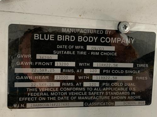 Blue Bird VISION