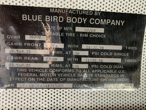 Blue Bird VISION