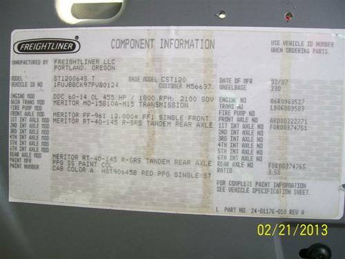 FREIGHTLINER CENTURY 120