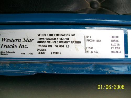 WESTERN STAR 4900
