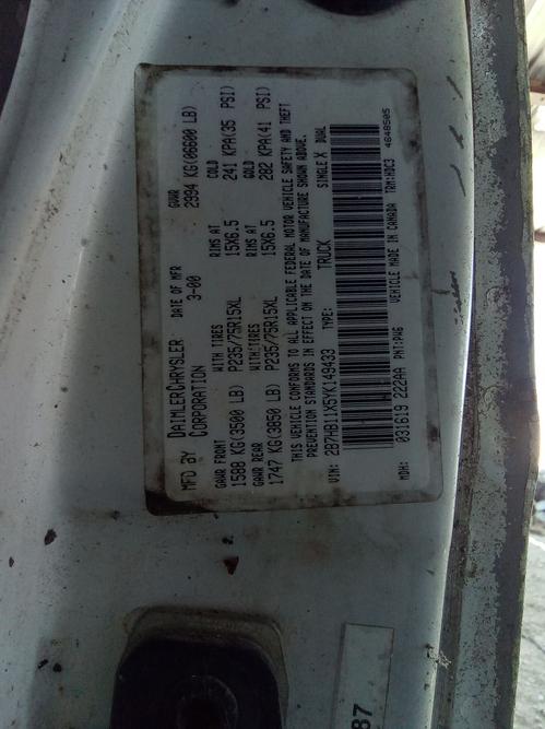 DODGE DODGE 1500 VAN
