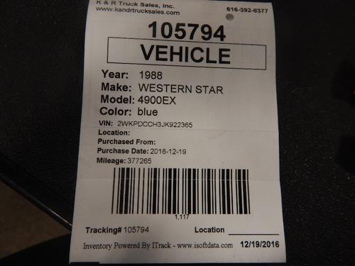WESTERN STAR 4900EX