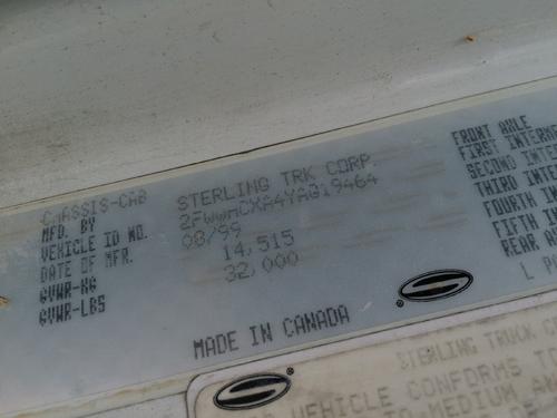 STERLING A9500 SERIES