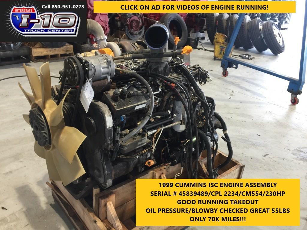 USED 2000 CUMMINS ISC ENGINE ASSEMBLY PART #8519